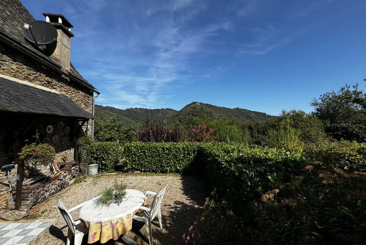 Maison d'été avec vue sur la vallée du Lot à Conques-en-Rouergue 