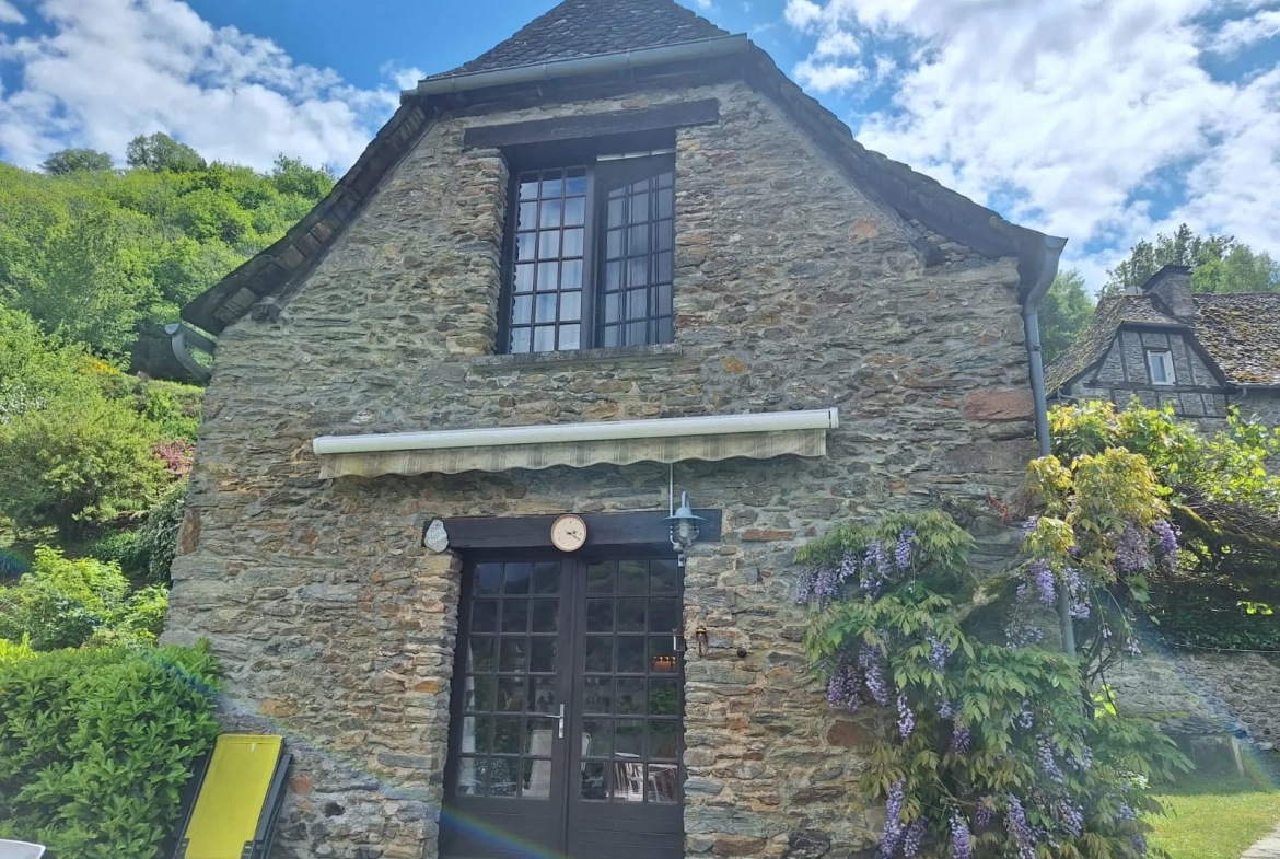 Maison d'été avec vue sur la vallée du Lot à Conques-en-Rouergue 