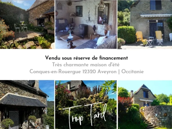 Maison d'été avec vue sur la vallée du Lot à Conques-en-Rouergue
