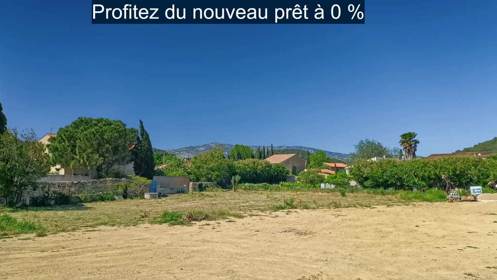 Magnifique terrain constructible de 342 m² à La Palme avec vue imprenable