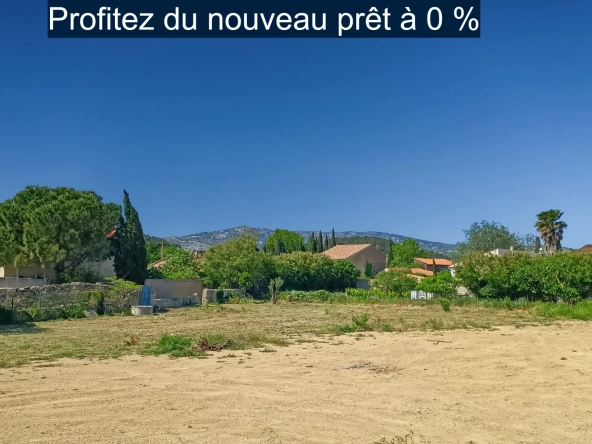 Magnifique terrain constructible de 342 m² à La Palme avec vue imprenable