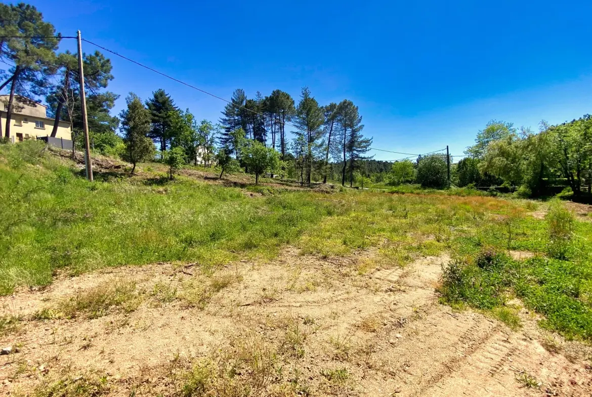 Terrain constructible de 1032 m² à Mercuer, proche Aubenas 