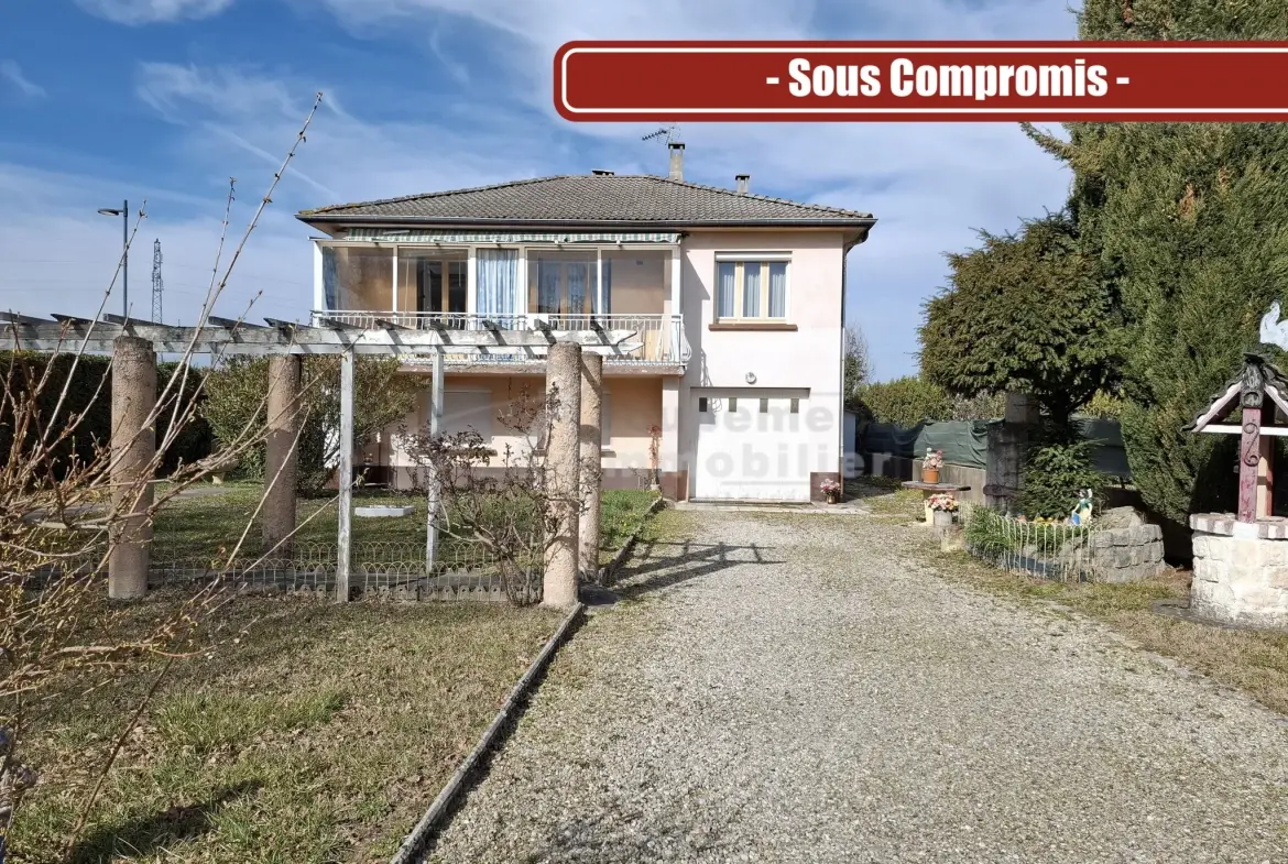 Maison de 92 m² à Pizancon avec jardin clos et garage, performante en rénovation énergétique 