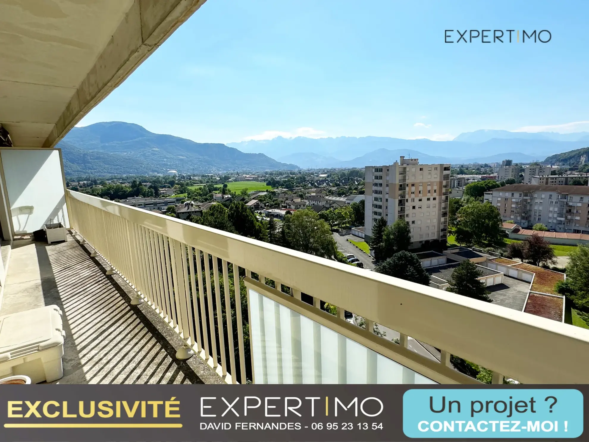 Appartement T4 de 97 m² avec balcon à Sassenage, résidence sécurisée 