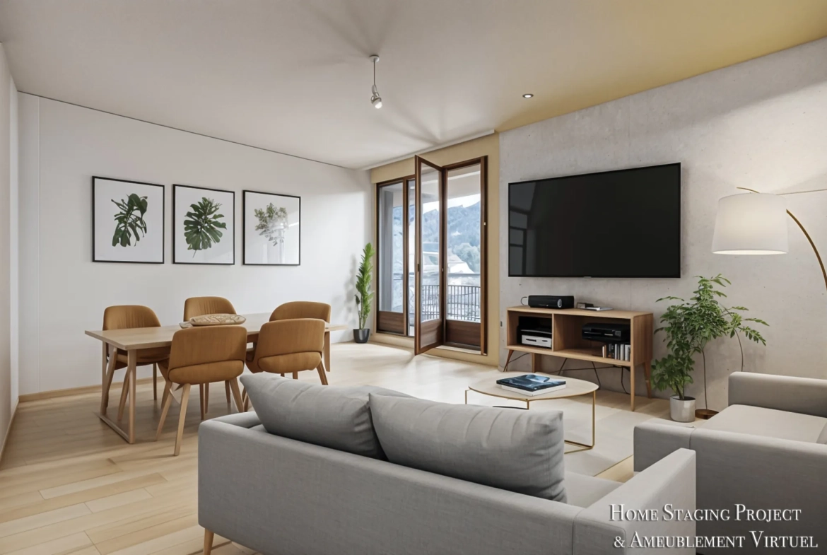 Appartement T4 de 79 m² à Vizille avec balcon, cave et parking, idéalement situé 
