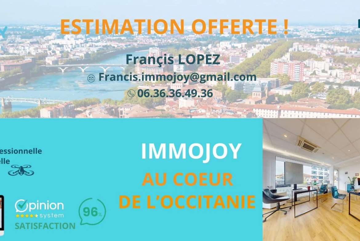 Appartement 3 pièces de 65 m² avec jardin à Blagnac - Résidence calme 