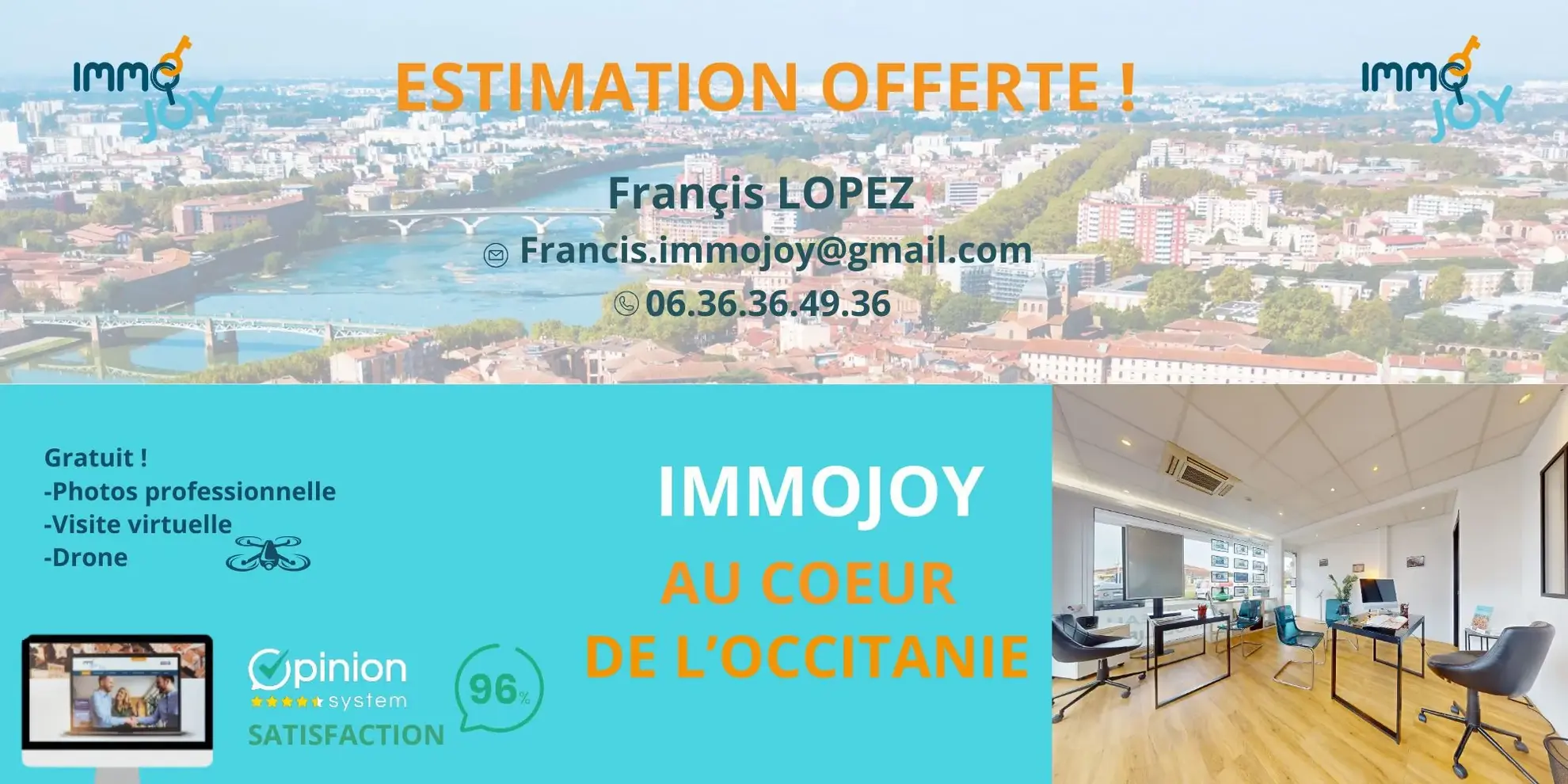 Appartement 3 pièces de 65 m² avec jardin à Blagnac - Résidence calme 