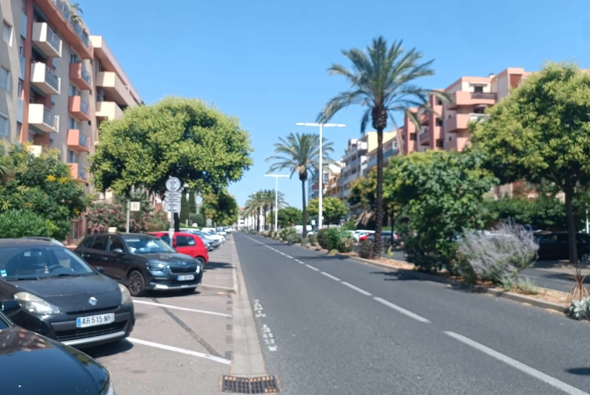 Appartement T2 lumineux de 48 m² avec balcon et garage à Perpignan 