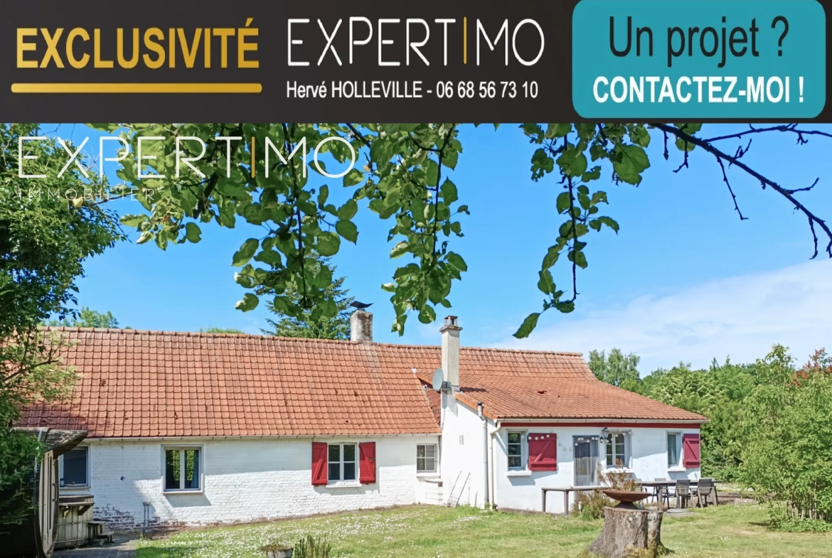 Longère authentique avec sauna, bain nordique et jardin clos près des plages de la baie de Somme 