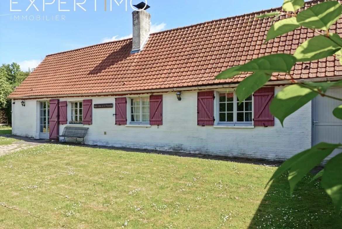 Longère authentique avec sauna, bain nordique et jardin clos près des plages de la baie de Somme 