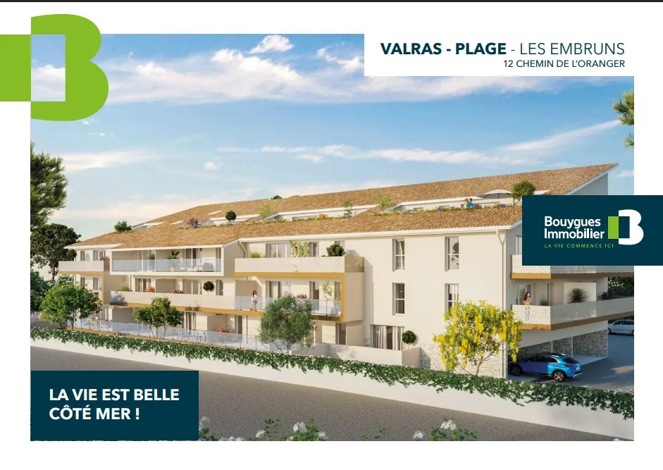 Programme neuf T2 à Valras Plage avec balcon et parking, livraison 2027 