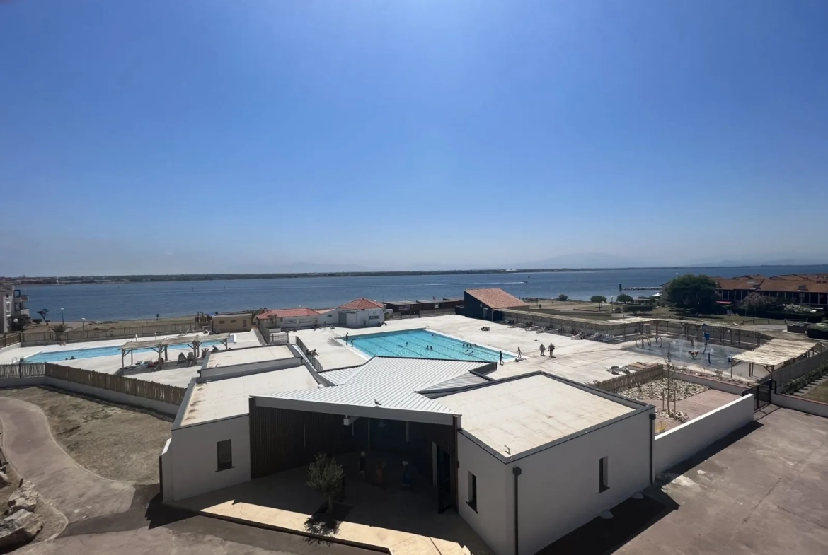 Appartement 2 pièces avec mezzanine, terrasse et vue sur Pyrénées au Barcarès 
