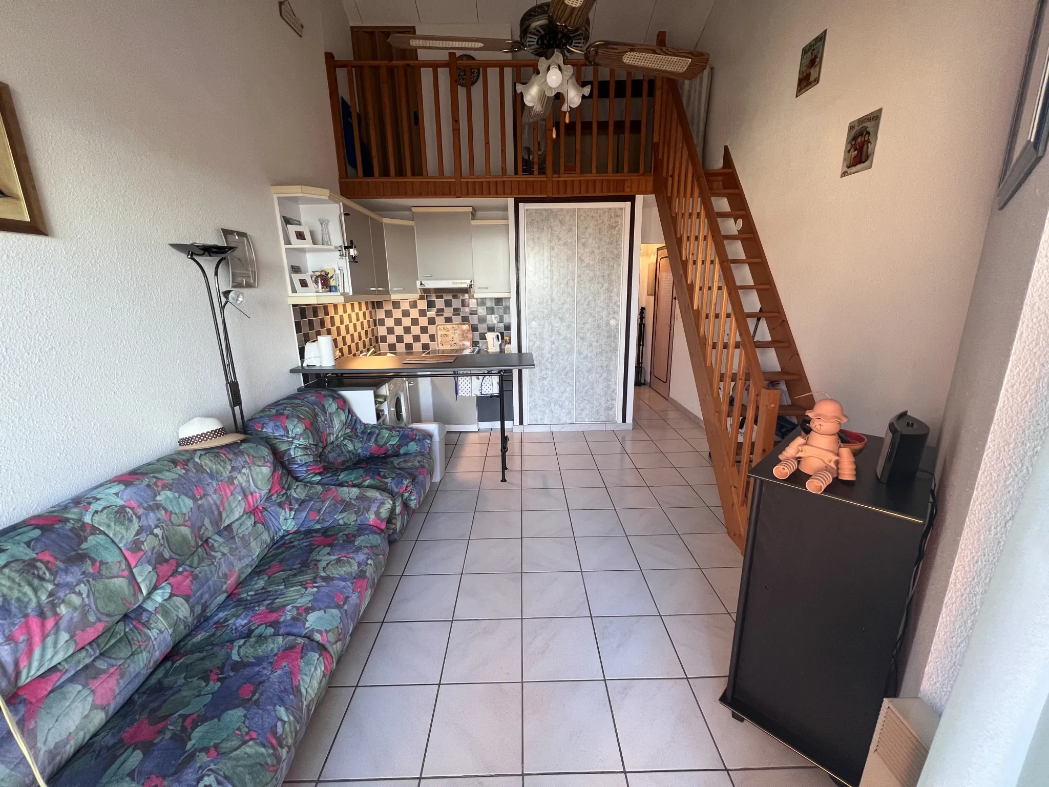 Appartement 2 pièces avec mezzanine, terrasse et vue sur Pyrénées au Barcarès 