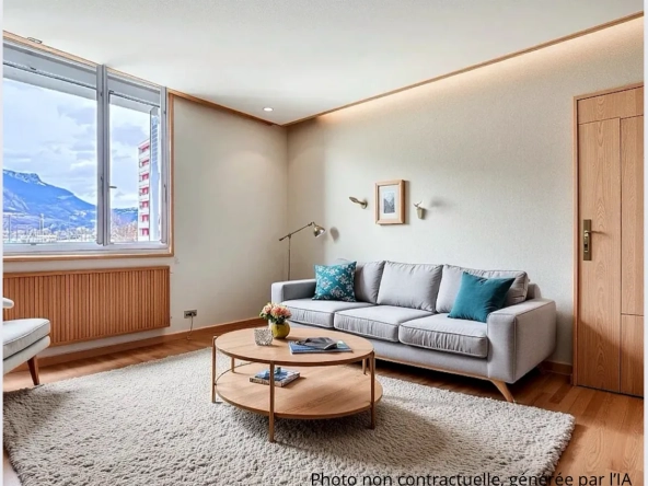 Appartement T2 de 41 m² à Saint-Martin-Le-Vinoux avec balcon et parking sécurisé