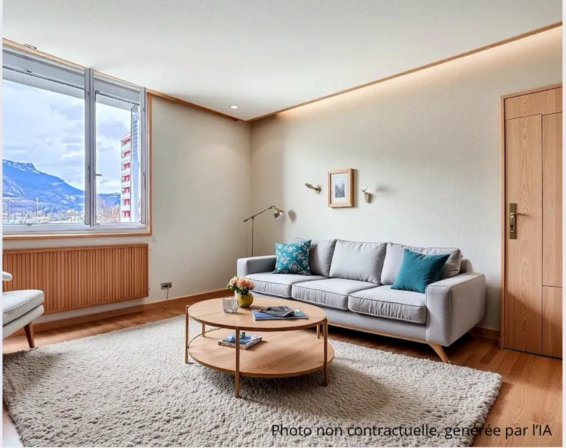 Appartement T2 de 41 m² à Saint-Martin-Le-Vinoux avec balcon et parking sécurisé 
