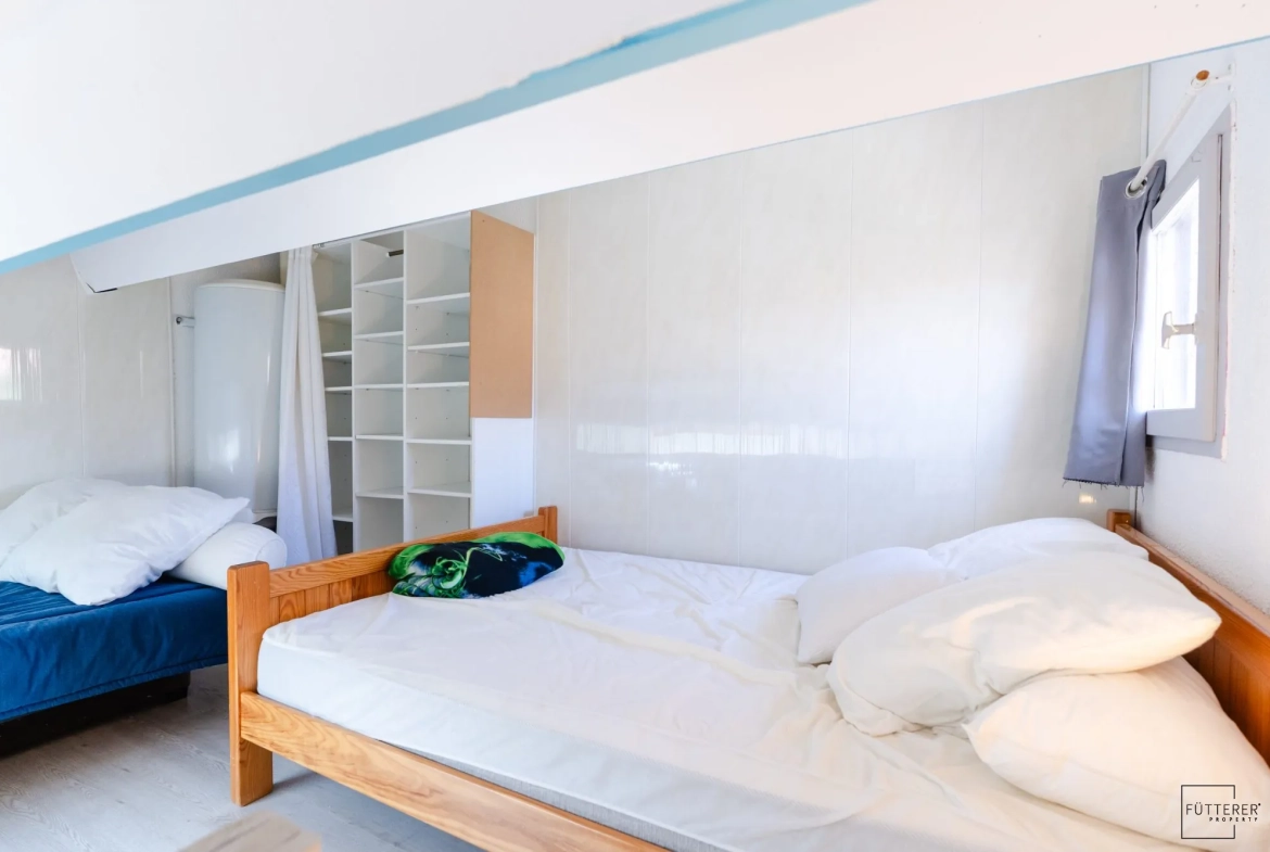 Pavillon 1 pièce avec mezzanine et piscine à Gruissan - Les Ayguades 
