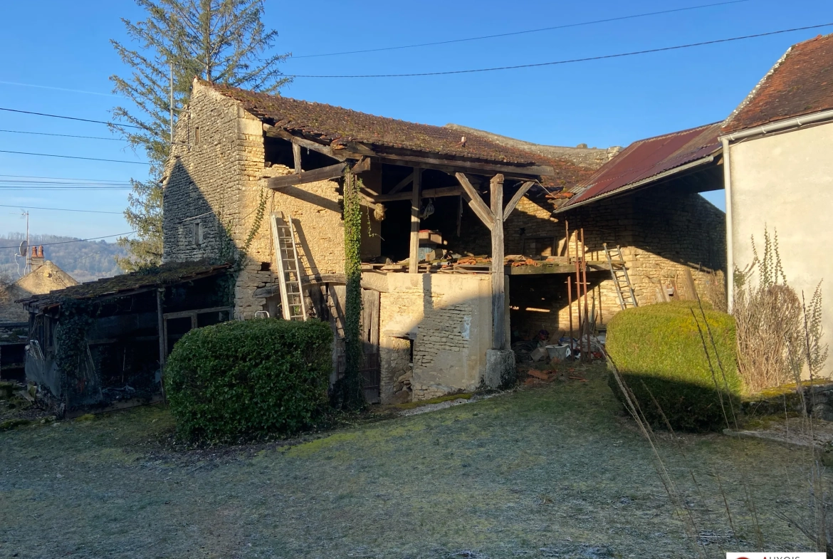 Maison ancienne à vendre à Montbard avec dépendances et grand terrain 