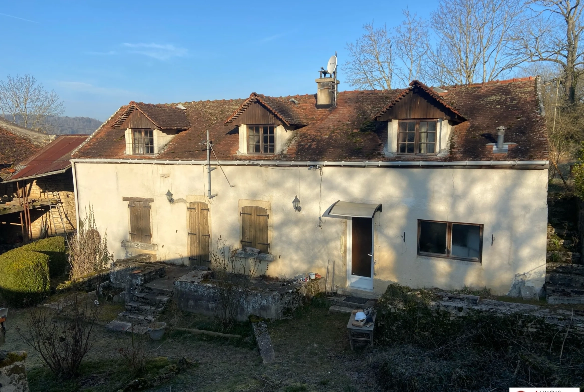 Maison ancienne à vendre à Montbard avec dépendances et grand terrain 