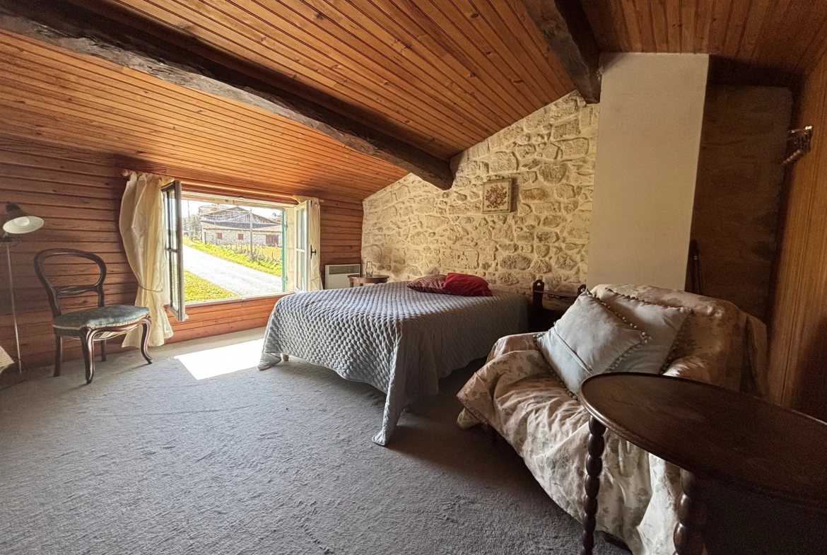 Charmante maison en pierre de 120 m² avec grand terrain à Saint-Denis-de-Pile 