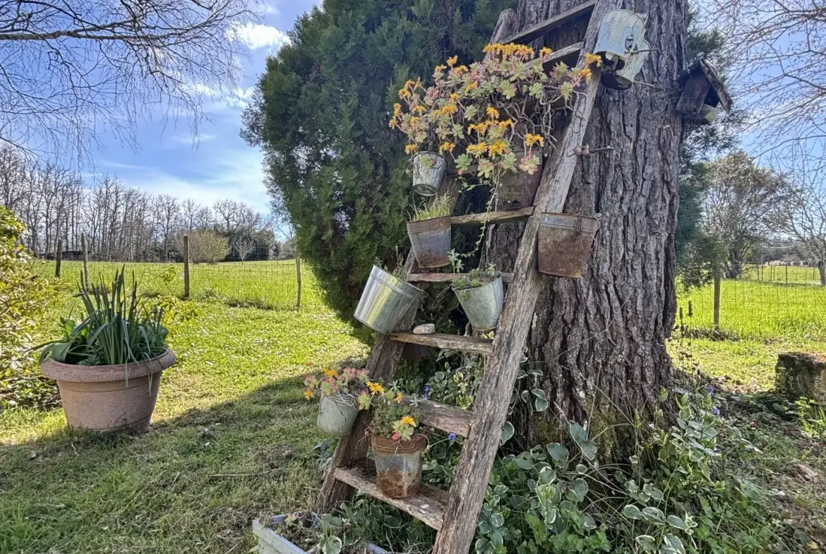 Charmante maison en pierre de 120 m² avec grand terrain à Saint-Denis-de-Pile 