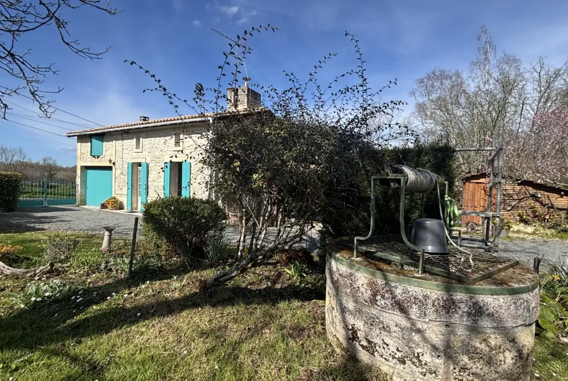 Charmante maison en pierre de 120 m² avec grand terrain à Saint-Denis-de-Pile 