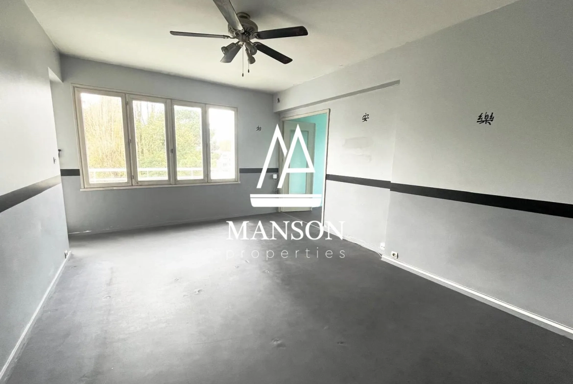 Appartement T3 rénovable à Mérignac, proche Parc Bourran, 71m² avec parking et cave 