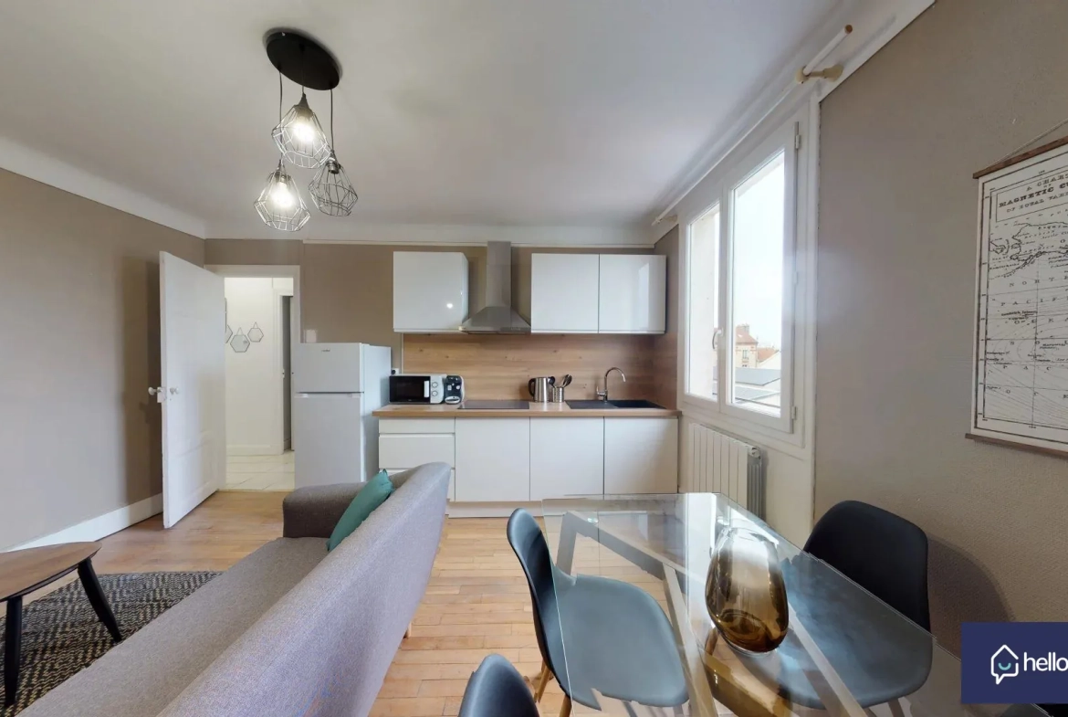 Appartement 3 chambres rénové à Reims, idéal investissement, 61 m² 
