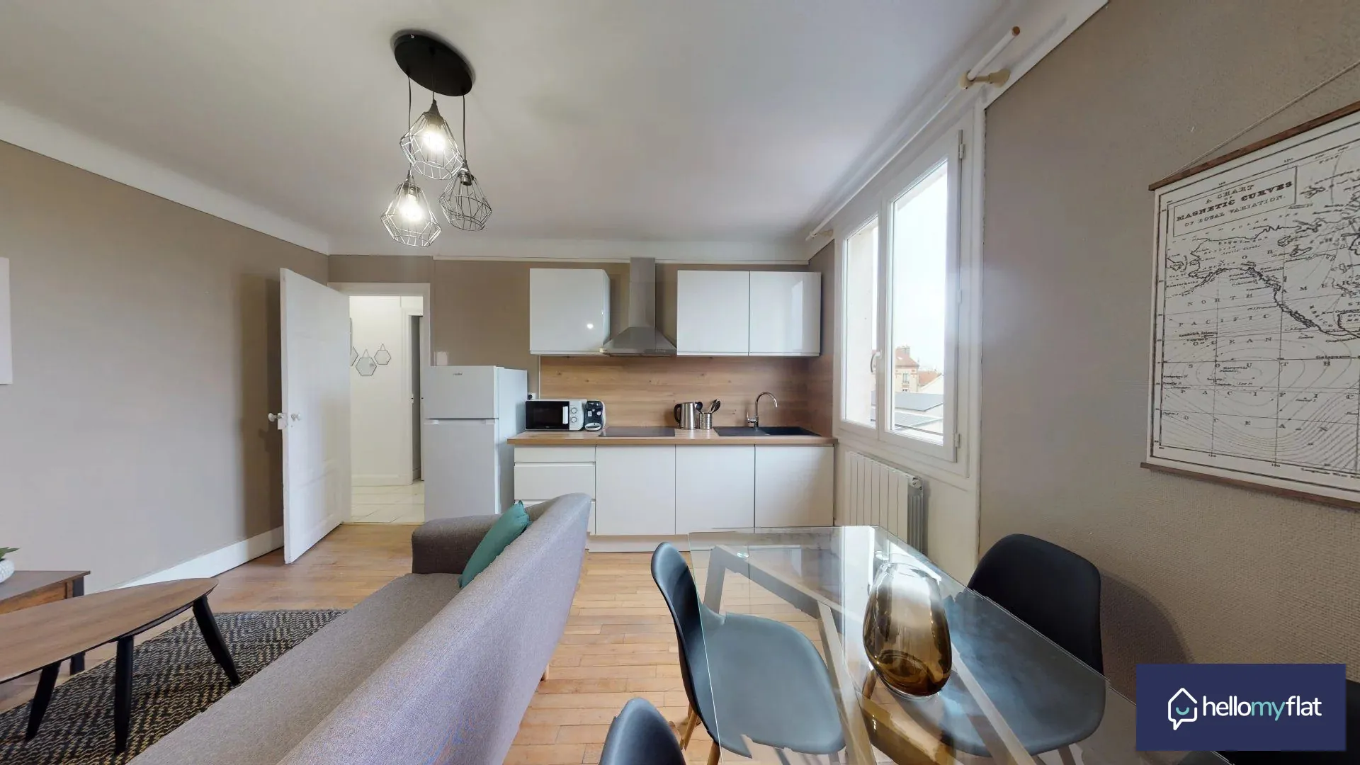 Appartement 3 chambres rénové à Reims, idéal investissement, 61 m² 