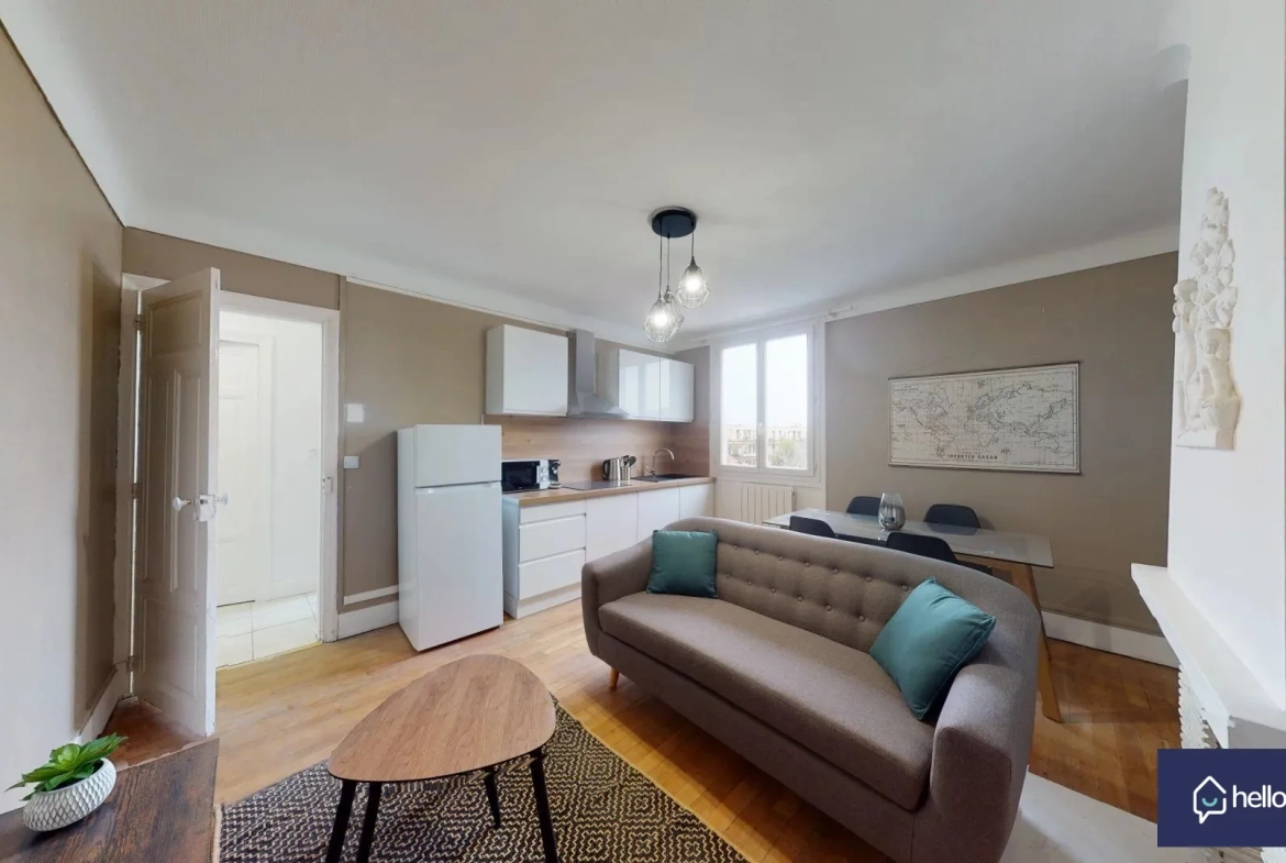Appartement 3 chambres rénové à Reims, idéal investissement, 61 m² 