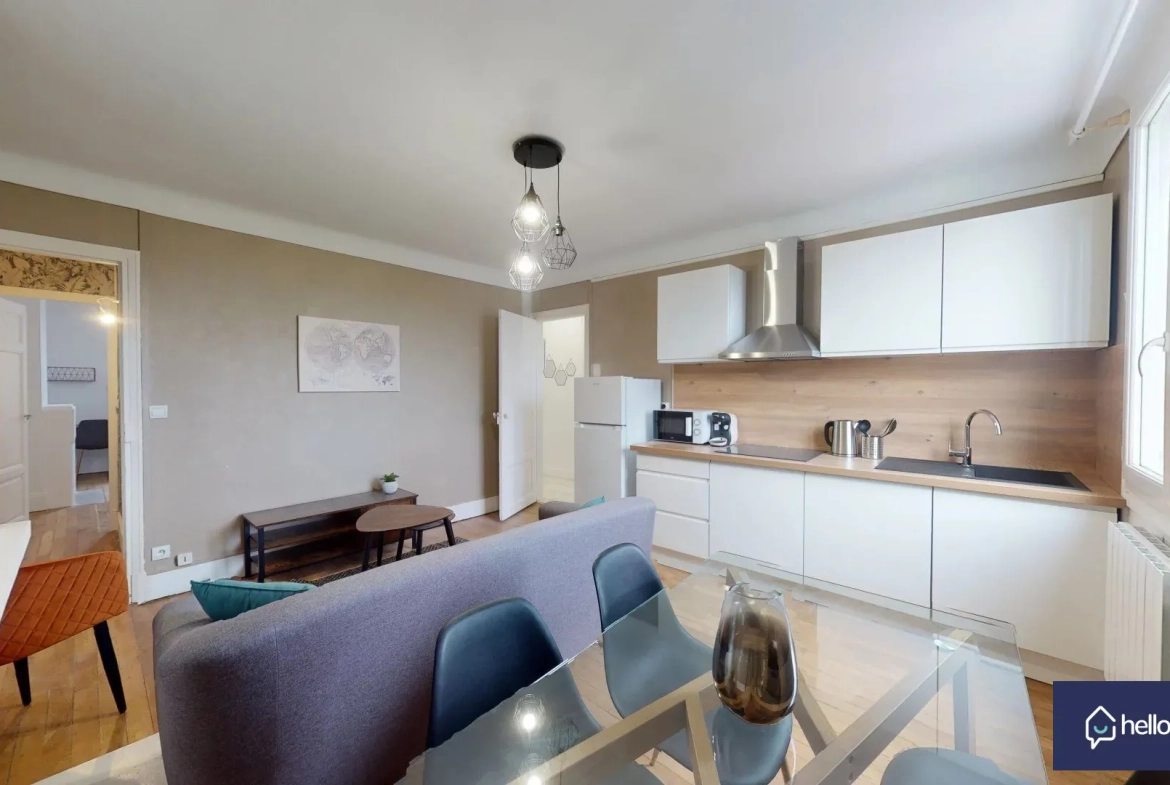 Appartement 3 chambres rénové à Reims, idéal investissement, 61 m² 