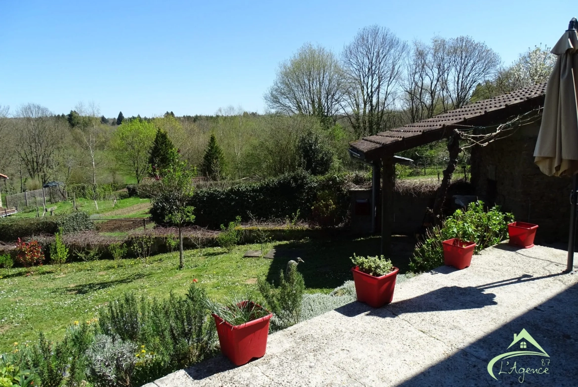 Charmante maison ancienne à vendre à Pressignac, 89 m² avec terrain et dépendances 