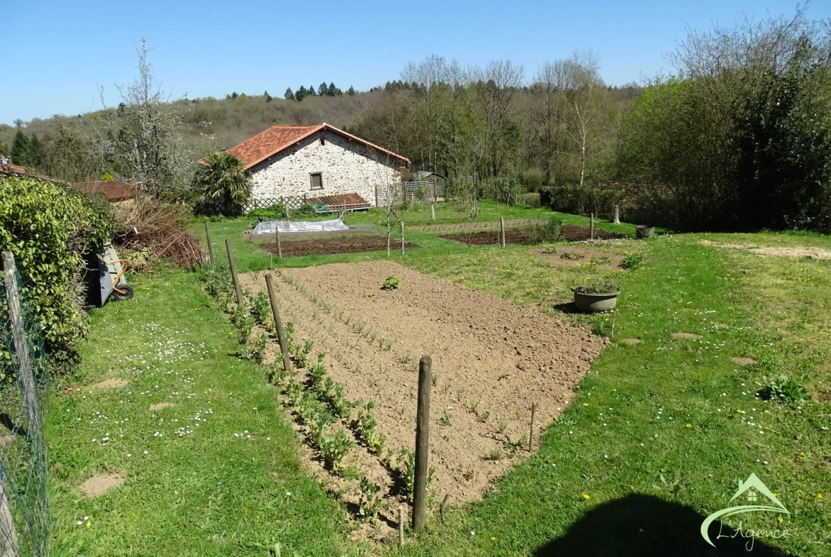 Charmante maison ancienne à vendre à Pressignac, 89 m² avec terrain et dépendances 