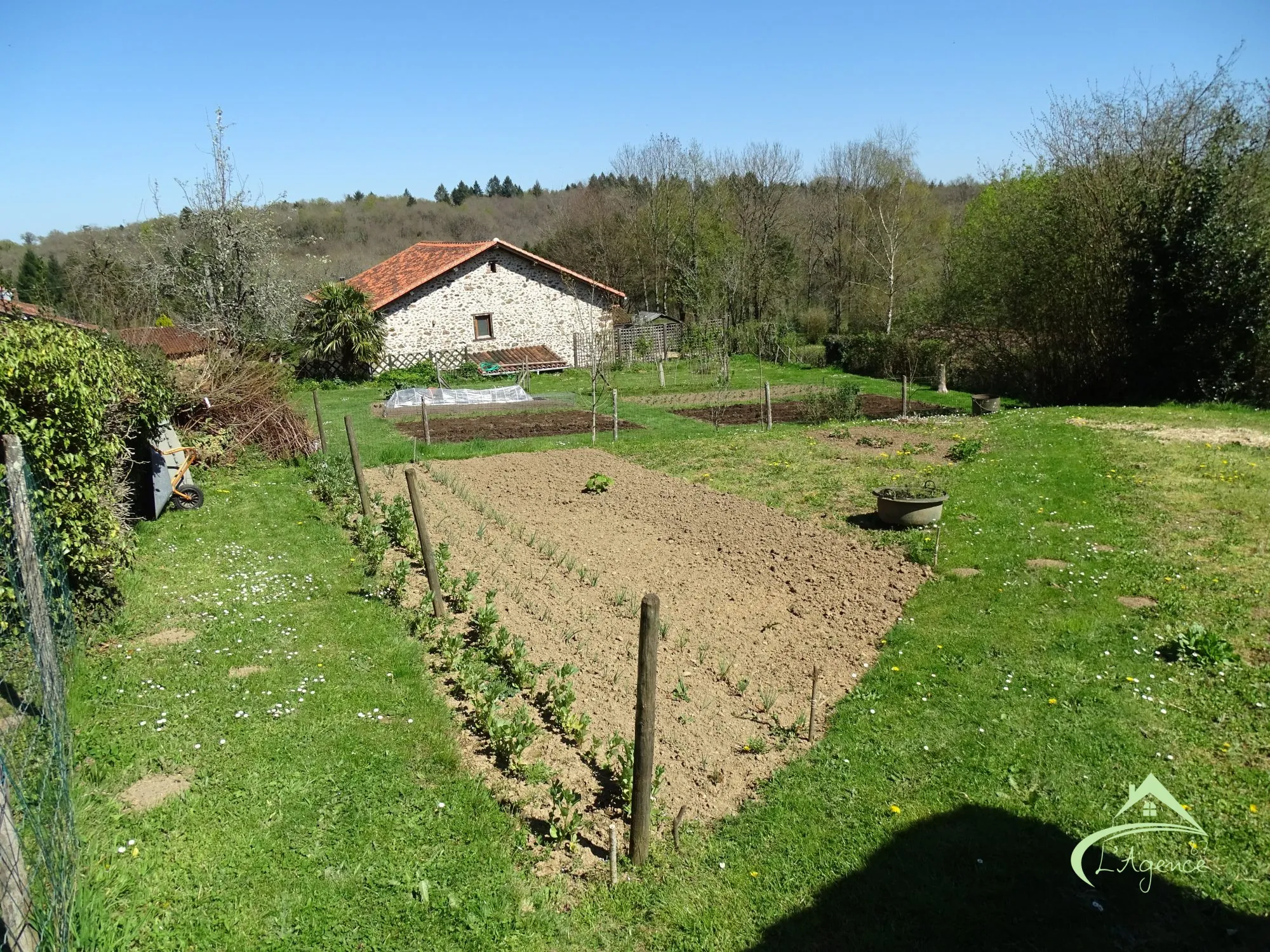 Charmante maison ancienne à vendre à Pressignac, 89 m² avec terrain et dépendances 