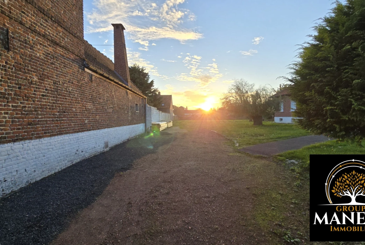 Terrain constructible à Lecluse (59) - Secteur calme, proximité commodités, plus de 950 m² 