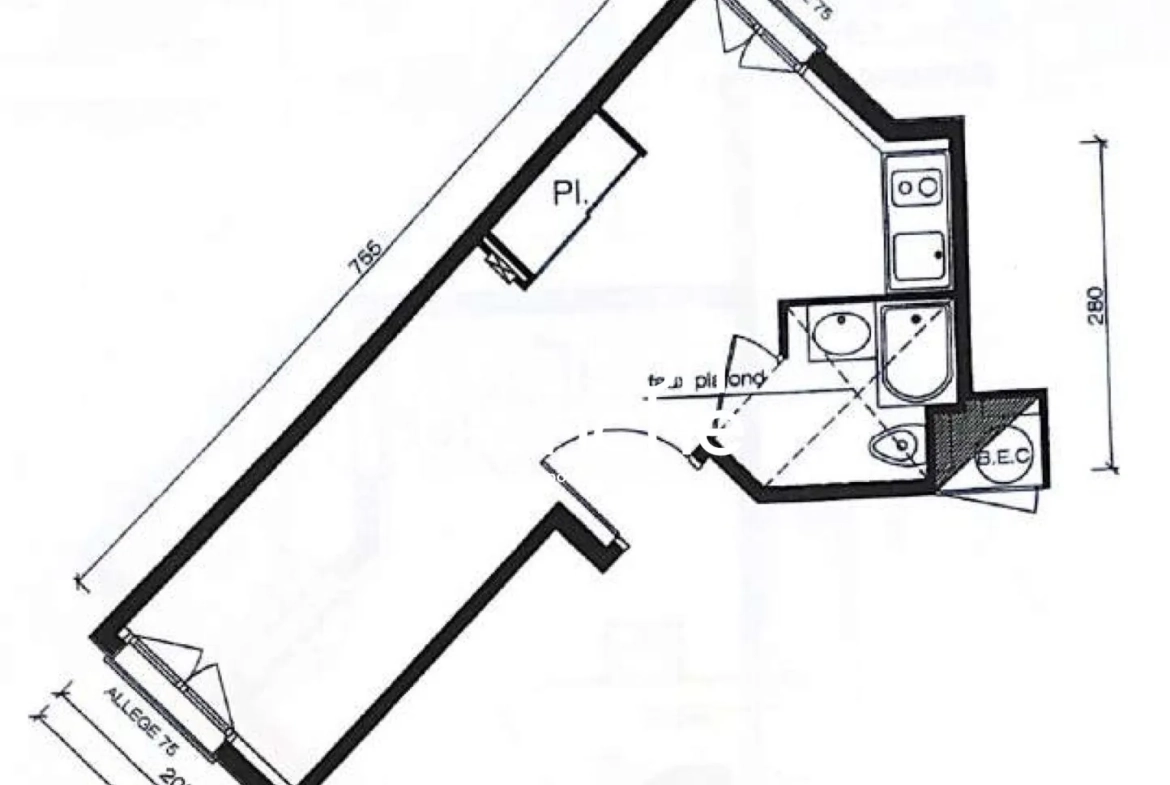 Investissement locatif LMNP à Serris - Appartement 20,63 m² avec bail commercial 