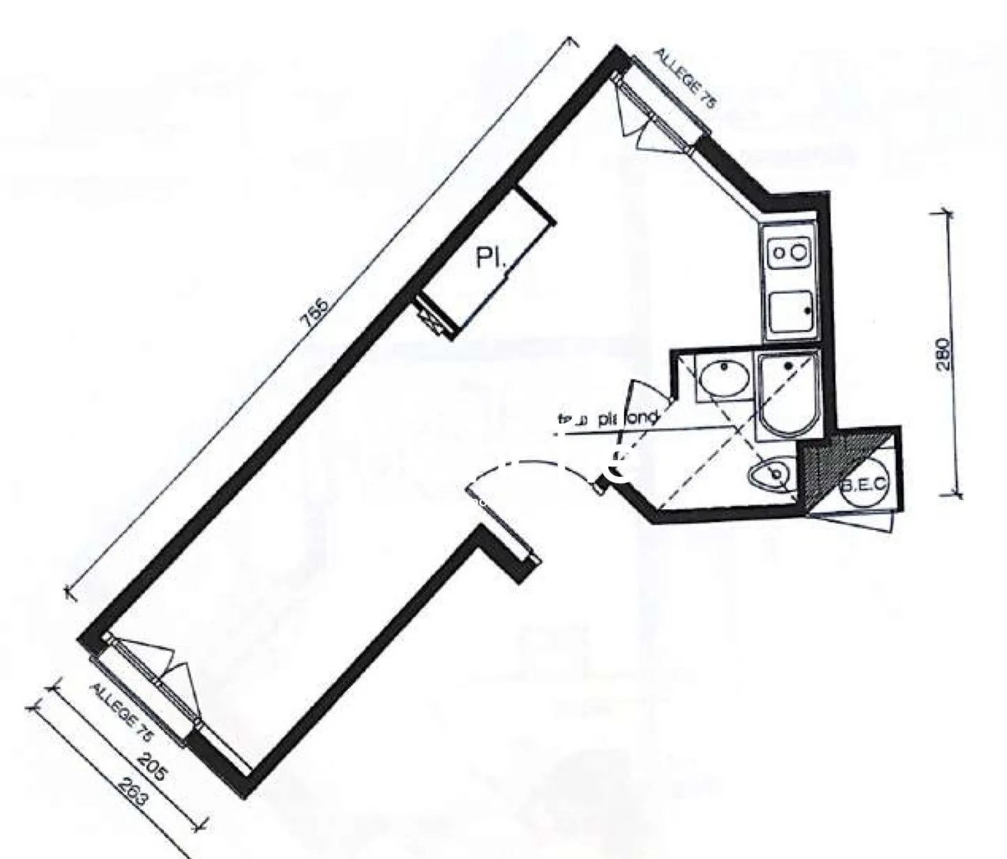 Investissement locatif LMNP à Serris - Appartement 20,63 m² avec bail commercial 