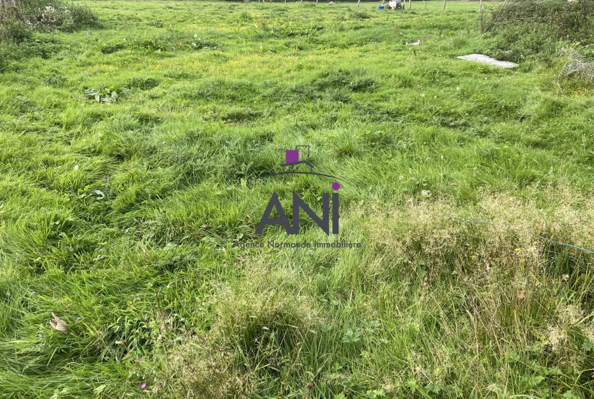 Terrain constructible de 1960 m² à Bacqueville-en-Caux, proche Rouen et Dieppe 