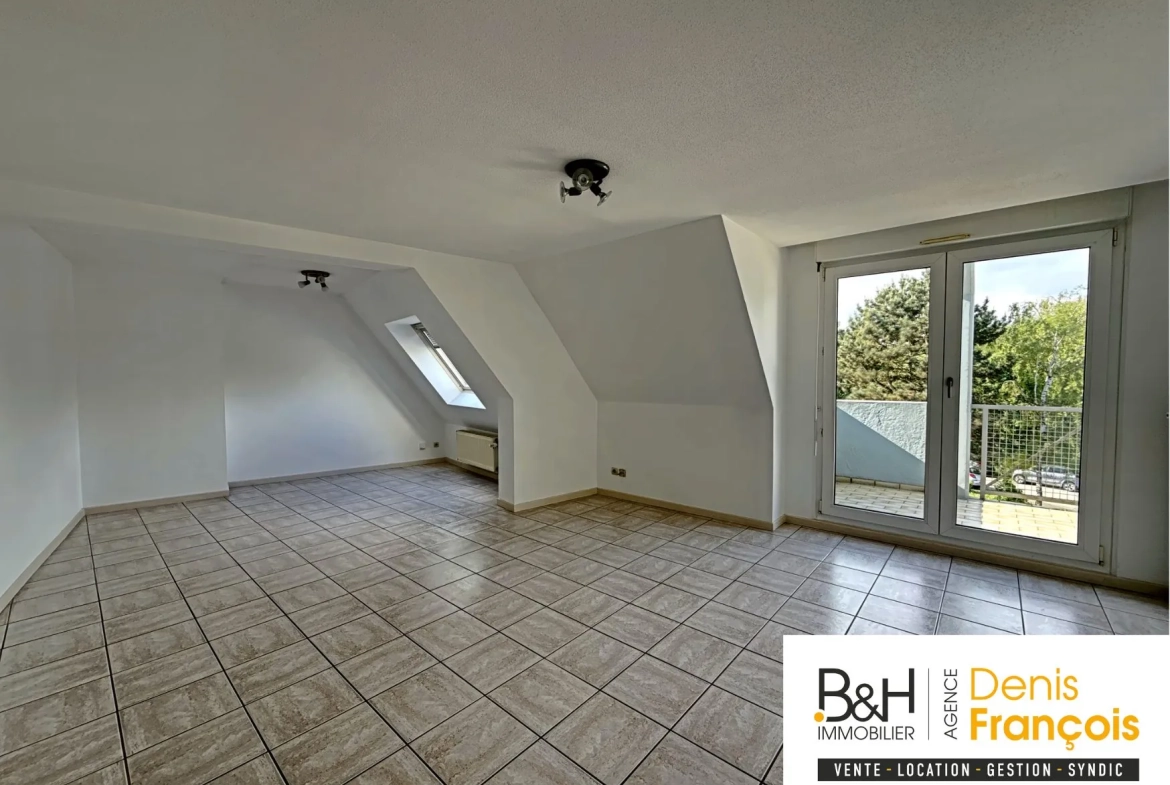Appartement 4 pièces lumineux à Marckolsheim avec balcon et cave 