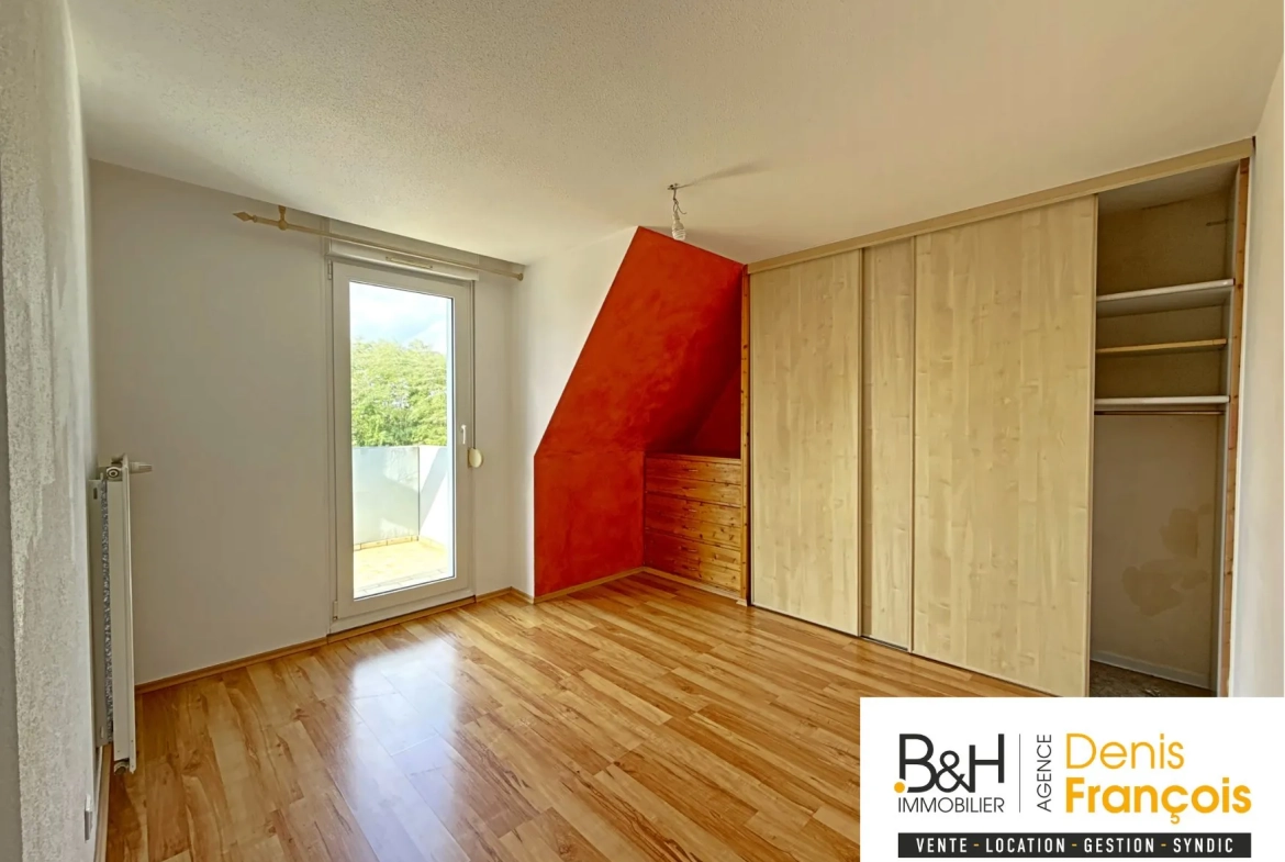 Appartement 4 pièces lumineux à Marckolsheim avec balcon et cave 
