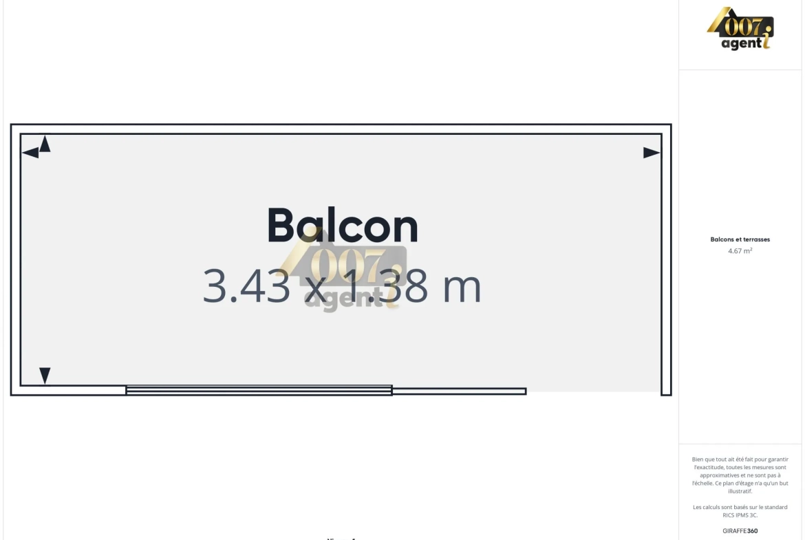 Achat Appartement T2 à Mouters – 36,35 m² avec balcon et cave 