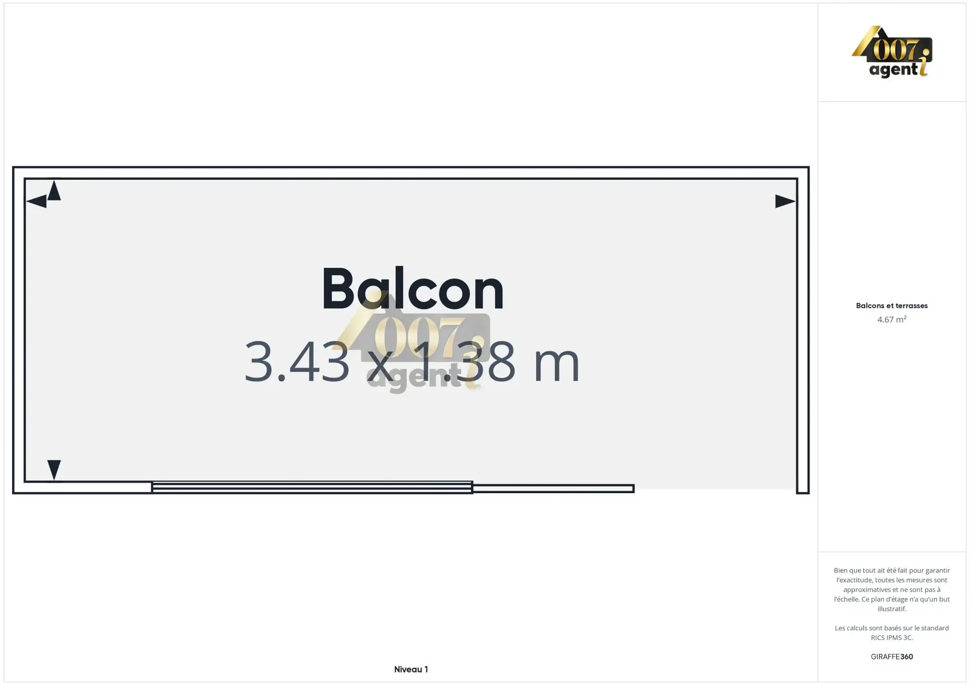 Achat Appartement T2 à Mouters – 36,35 m² avec balcon et cave 