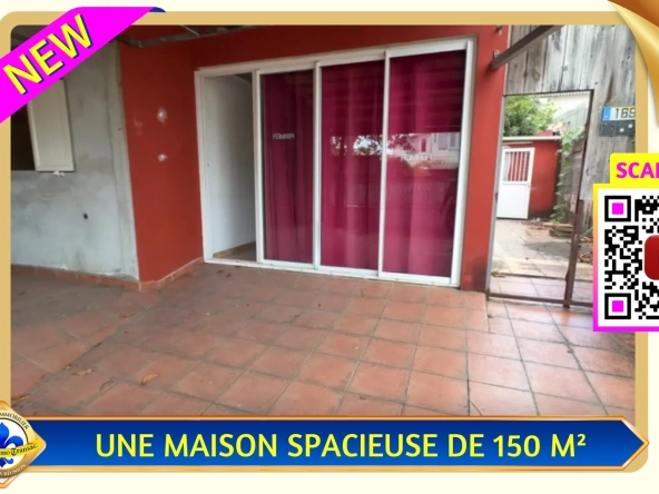 Maison à vendre à Saint-André - 150 m², 5 chambres, terrasse, terrain de 250 m²