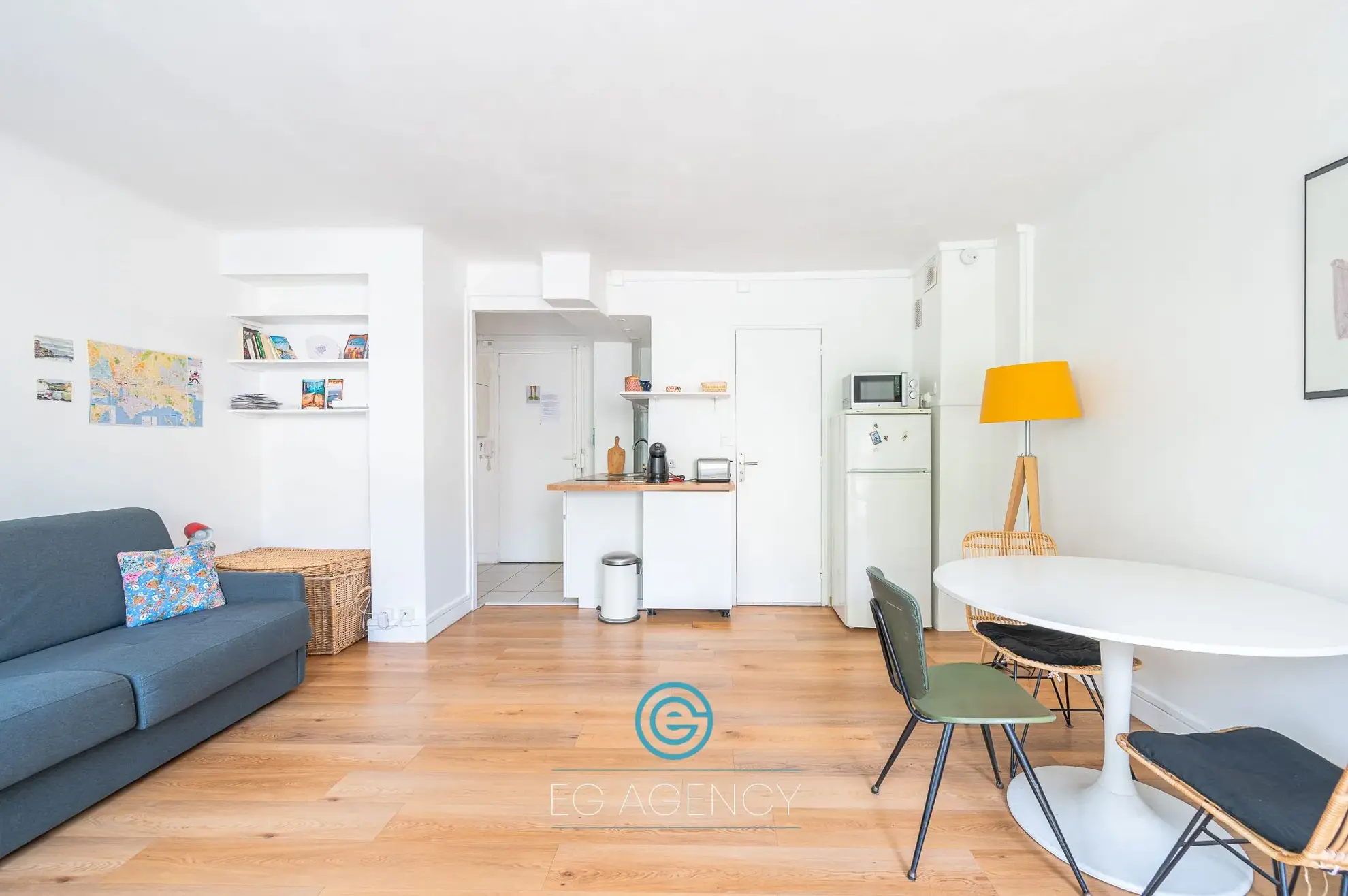 Studio lumineux de 30 m² avec balcon à Marseille secteur Hôtel de Ville 