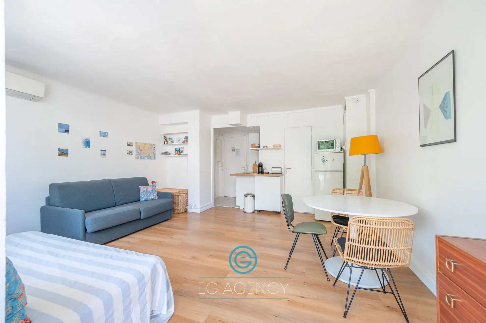 Studio lumineux de 30 m² avec balcon à Marseille secteur Hôtel de Ville 