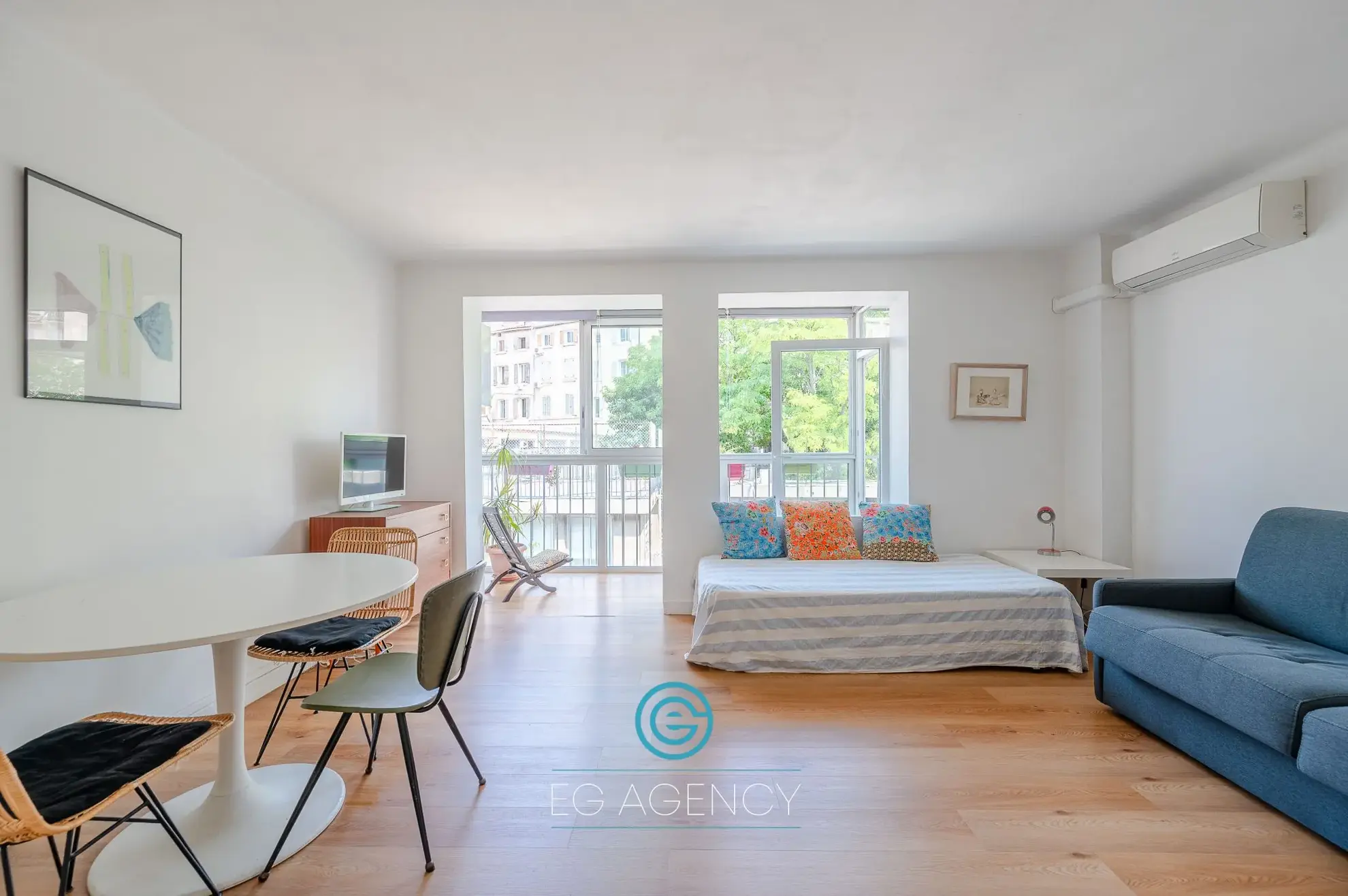 Studio lumineux de 30 m² avec balcon à Marseille secteur Hôtel de Ville 