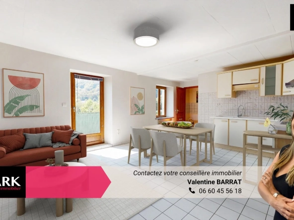 Bel appartement T2 avec terrasse, cave et garage à Cravanche