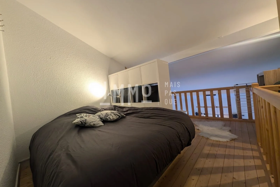 Studio duplex à Montalbert – Vue panoramique, ski aux pieds, résidence Christiana 