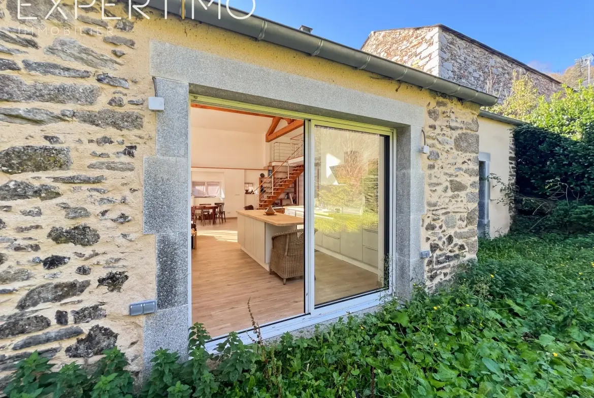 Maison T3/T4 de 110 m² avec jardin et terrain boisé au Bez 