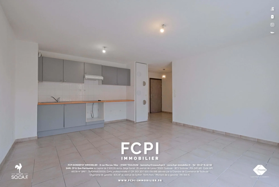 A vendre appartement T3 à Agde avec terrasse et parking - Résidence sécurisée 