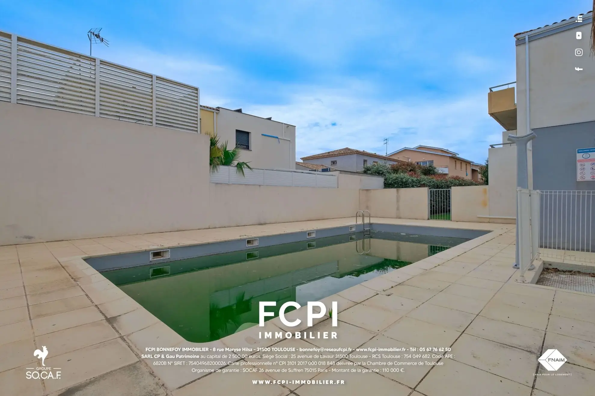 A vendre appartement T3 à Agde avec terrasse et parking - Résidence sécurisée 
